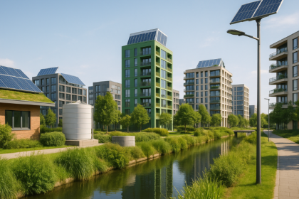 A água e a energia solar ganham papel central no novo urbanismo ao tornar cidades mais autossuficientes, destaca Alex Nabuco dos Santos.